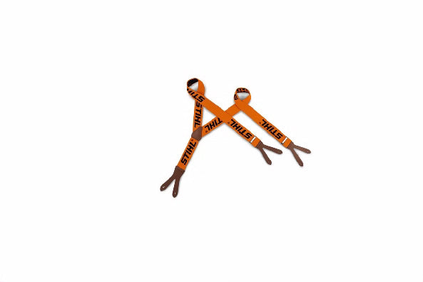 HOSENTRÄGER, ORANGE, ZUM KNÖPFEN