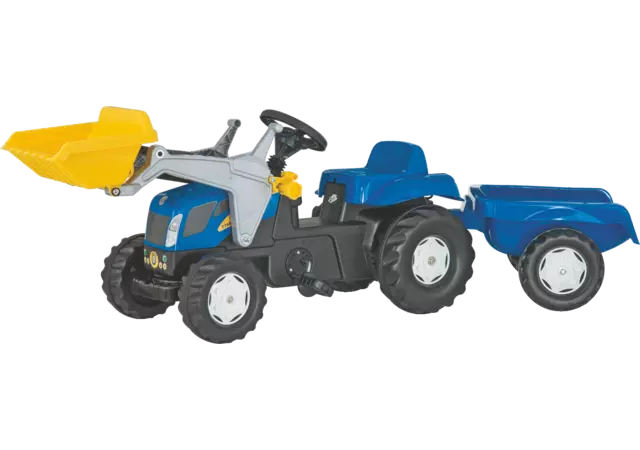 ROLLYKID NEW HOLLAND T7550, mit Frontlader und Anhänger Spielzeug