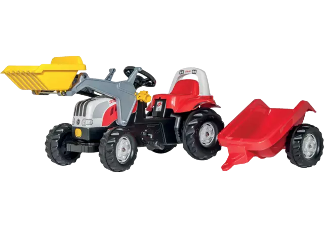 ROLLYKID STEYR 6190 CVT, mit Frontlader und Anhänger Spielzeug