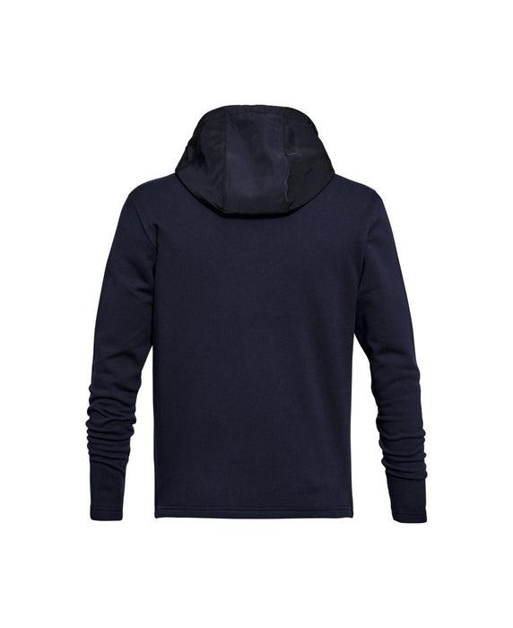 HOODIE WOVEN HOOD BLAU